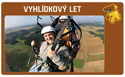Vyhlídkový tandemový let - ilustrační obrázek